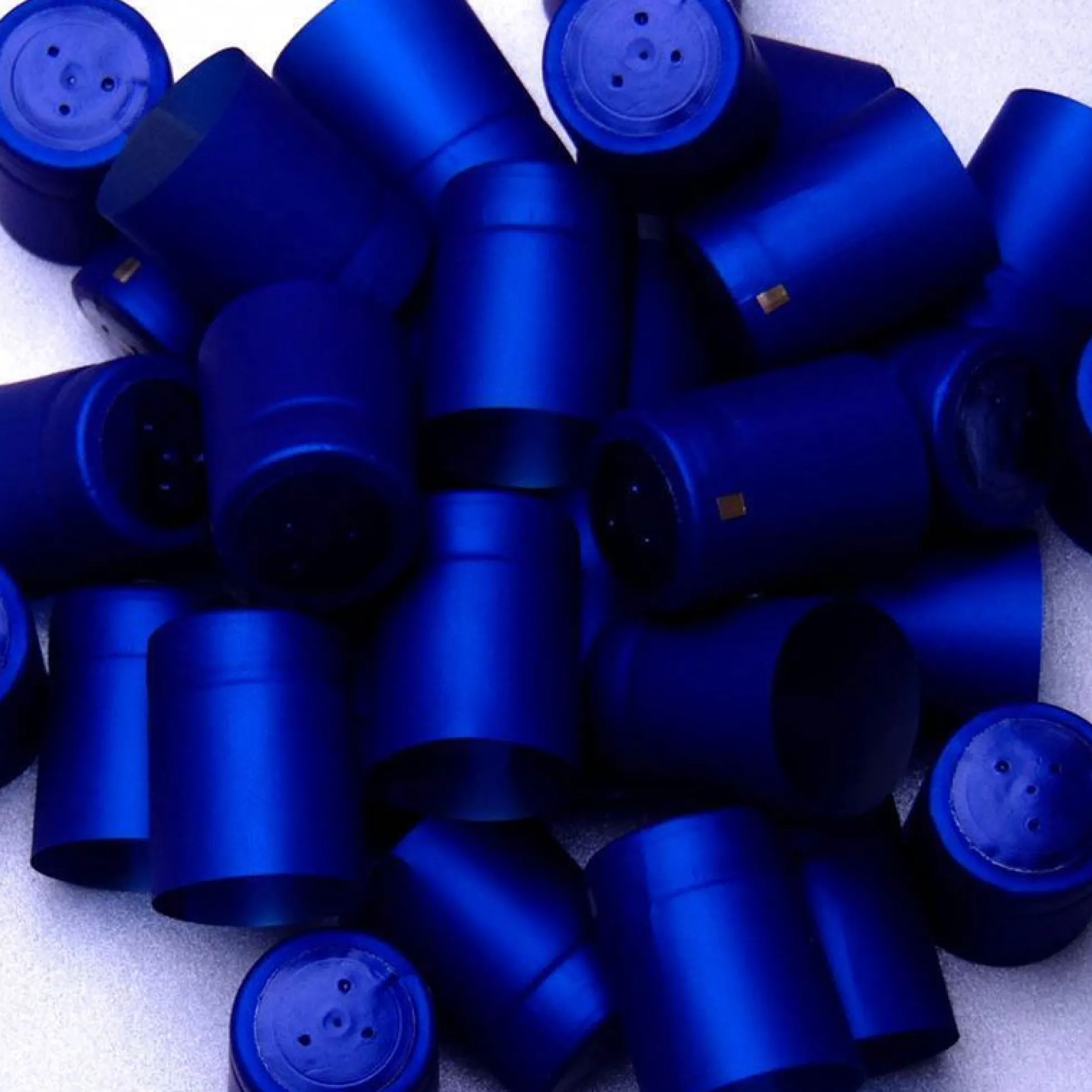 Capsula termoretraibile 32x41, plastica PVC, blu