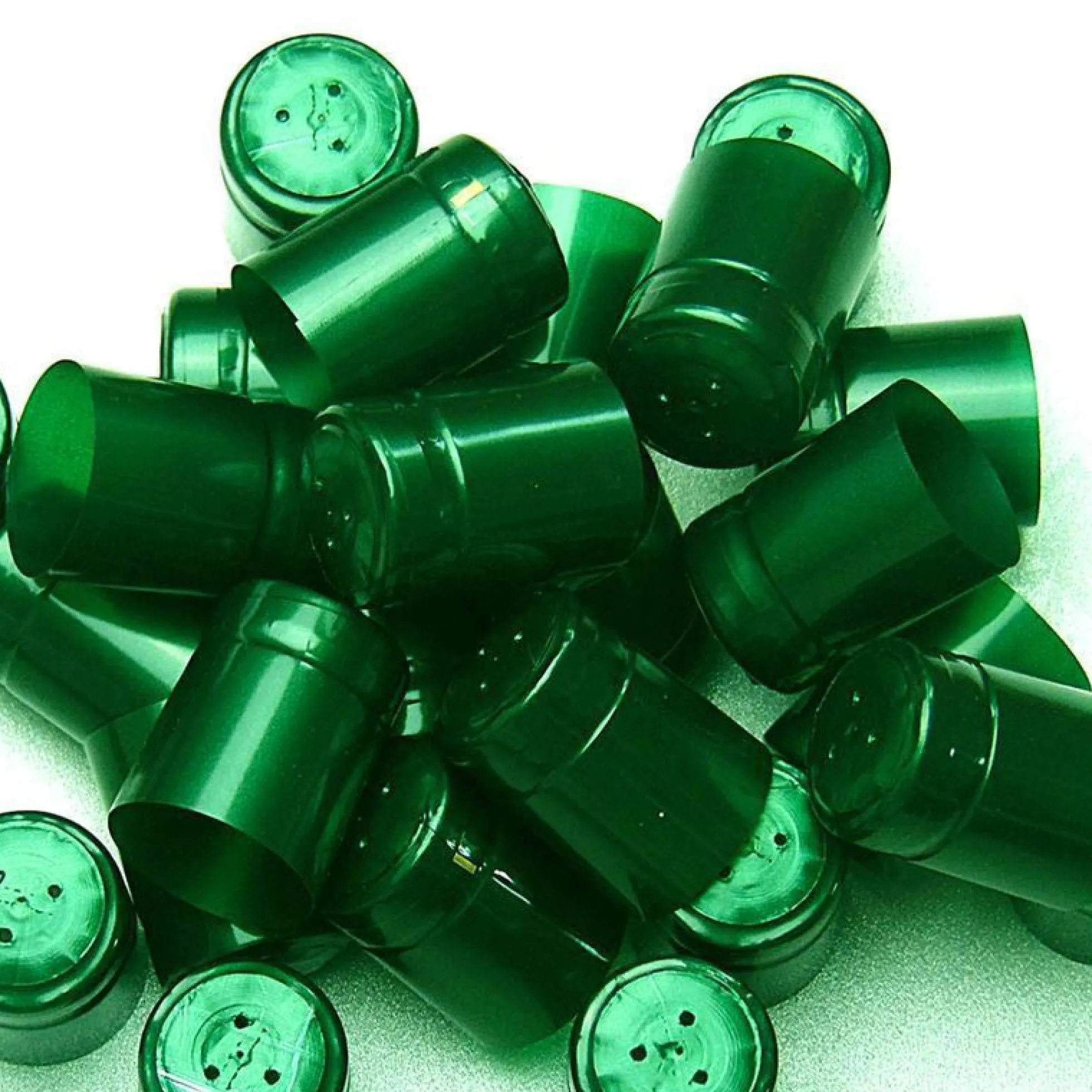 Capsula termoretraibile 32x41, plastica PVC, verde smeraldo