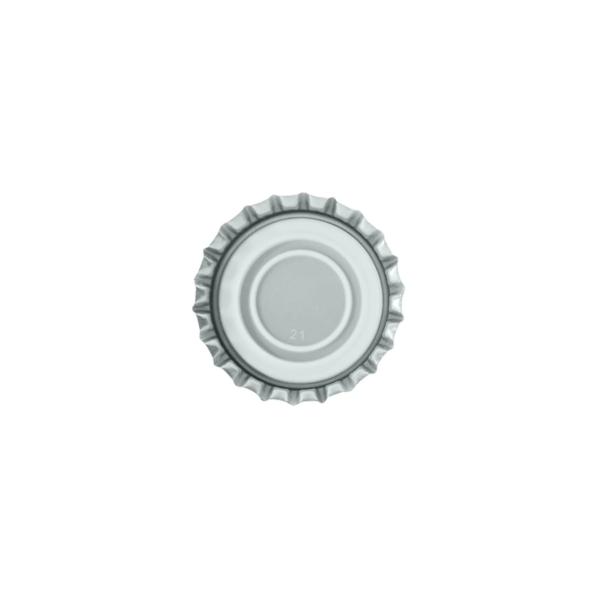 Capsule a corona 29 mm, metallo, argento