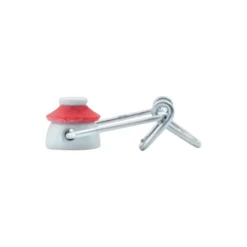 Chiusura a fibbia standard, plastica, rosso-bianco