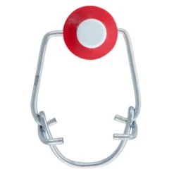 Chiusura a fibbia standard, plastica, rosso-bianco