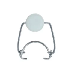 Chiusura a fibbia standard #, plastica, rosso-bianco