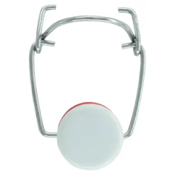 Chiusura a fibbia taglia speciale, plastica, rosso-bianco