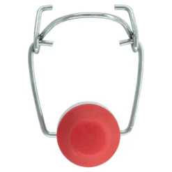 Chiusura a fibbia taglia speciale, plastica, rosso-bianco