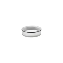 Chiusura a vite 'Clear/Platin Edition', plastica PP, bianco, per bocca: 40/2P