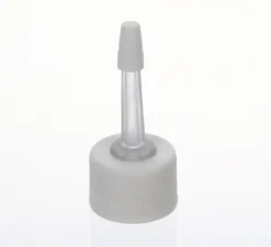 Chiusura a vite con applicatore, plastica PP, bianco, per bocca: 24/410