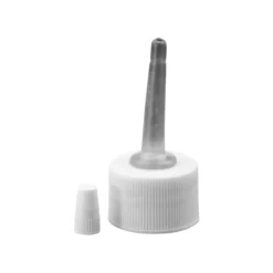 Chiusura a vite con applicatore, plastica PP, bianco, per bocca: 24/410