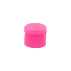 Chiusura a vite con cerniera a battente, plastica PP, rosa, per bocca: 24/410