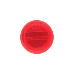 Chiusura per barattolo di spezie con diffusore, plastica PP, rossa, per bocca: 38/400