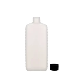 Contenitore da 500 ml, rettangolare, plastica HDPE, naturale, bocca: DIN 25 EPE