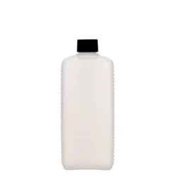 Contenitore da 500 ml, rettangolare, plastica HDPE, naturale, bocca: DIN 25 EPE