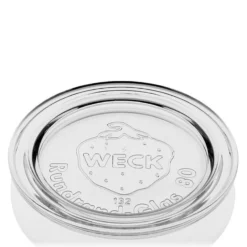 Coperchio in vetro WECK, bordo rotondo, per bocca: RR80