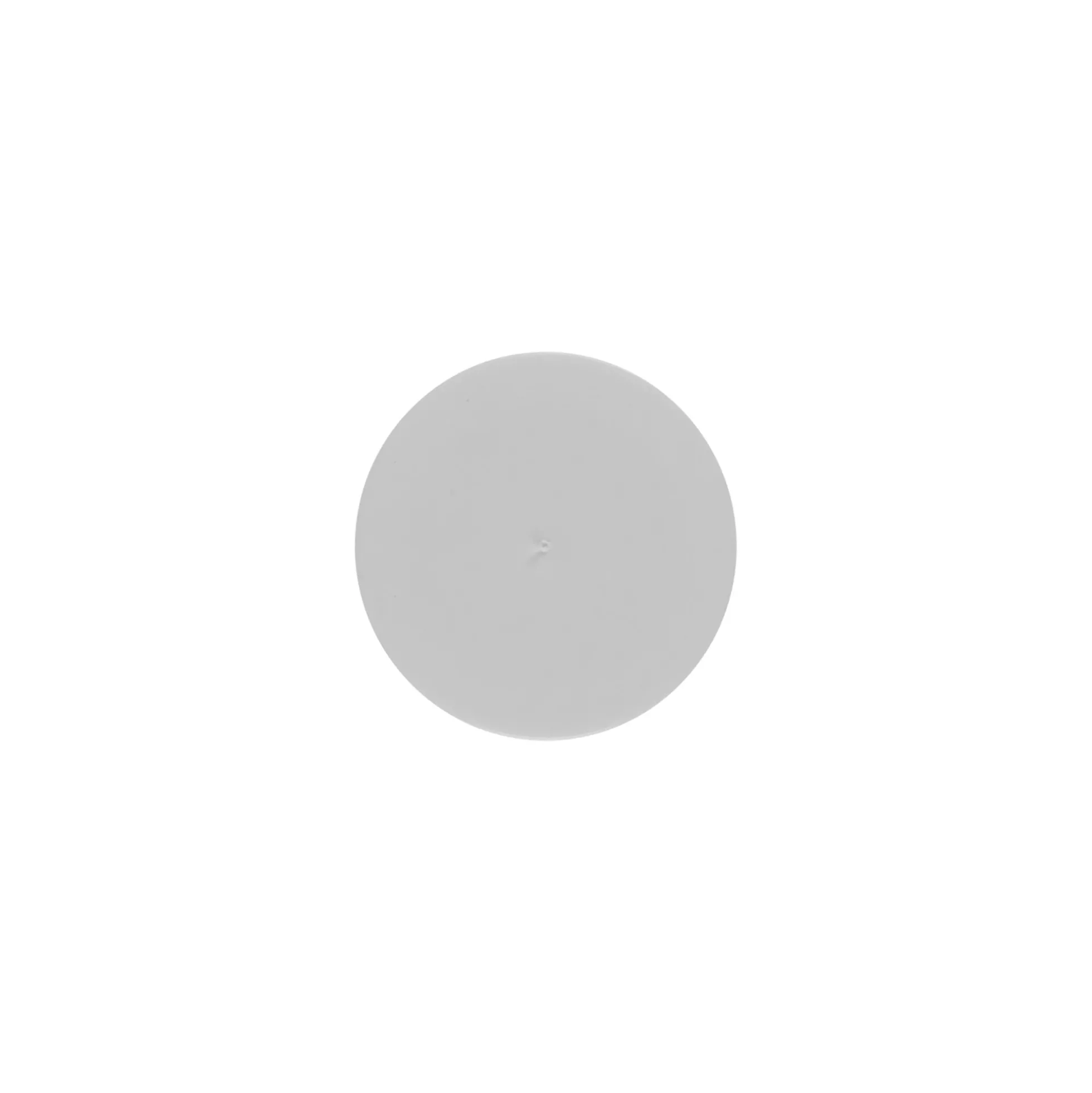 Disco di copertura per 5 ml 'Bianca', plastica PP, bianco