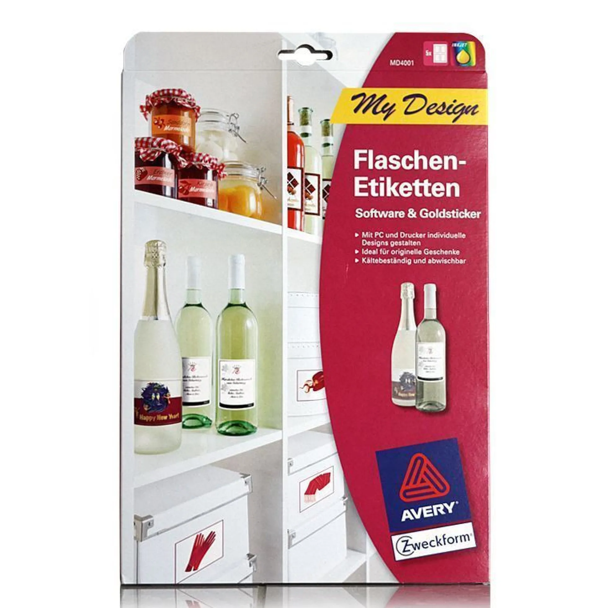 Etichette autoadesive, 20 fogli, carta, bianco