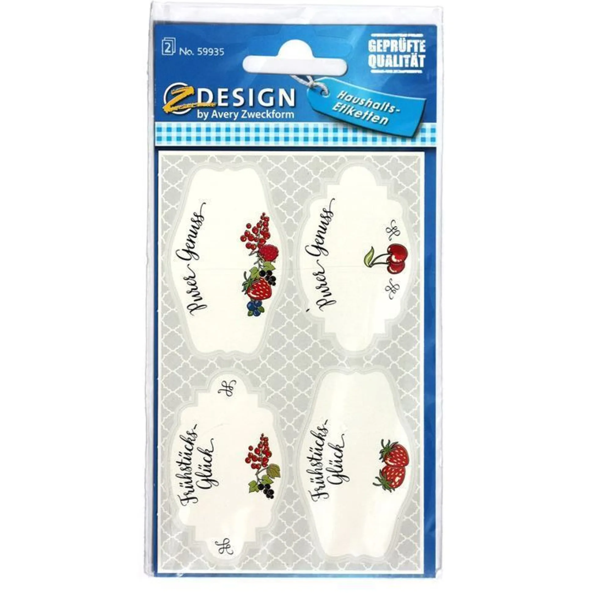 Etichette Zweckform 'Colazione', carta, multicolore
