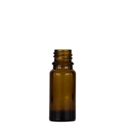 Flacone con contagocce da 10 ml, medicina, vetro, marrone-nero, bocca: DIN 18
