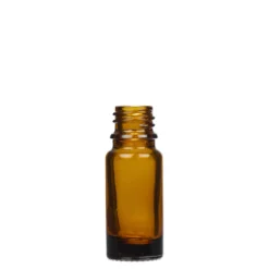 Flacone con contagocce 10 ml, medicina, vetro, marrone, bocca: DIN 18