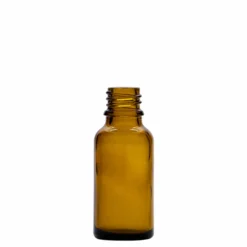 Flacone con contagocce 20 ml medicina, vetro, marrone, bocca: DIN 18