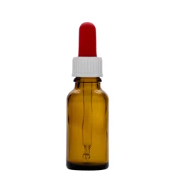 Flacone con contagocce 20 ml medicina, vetro, marrone, bocca: DIN 18