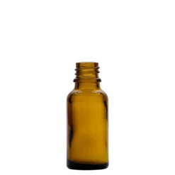 Flacone spray 20 ml medicina, vetro, marrone, bocca: DIN 18