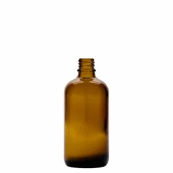 Flacone spray 100 ml medicina, vetro, marrone, bocca: DIN 18