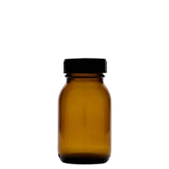 125 ml barattolo a bocca larga, marrone, bocca: DIN 40