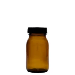 150 ml barattolo a bocca larga, marrone, bocca: DIN 45