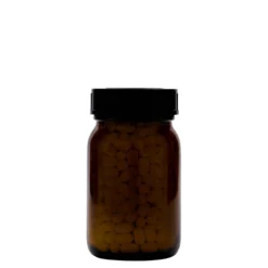 200 ml barattolo a bocca larga, marrone, bocca: DIN 55