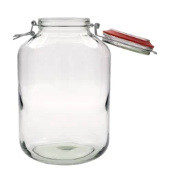 4.880 ml barattolo a chiusura con gancio metallico #, bocca: chiusura a gancio metallico