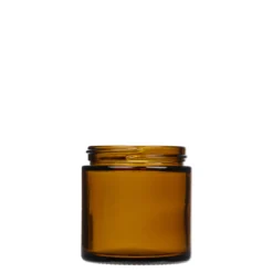 120 ml barattolo 'Brown Line', vetro, marrone, apertura: chiusura a vite