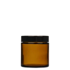 120 ml barattolo 'Brown Line', vetro, marrone, apertura: chiusura a vite