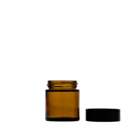 30 ml barattolo 'Brown Line', vetro, marrone, apertura: chiusura a vite