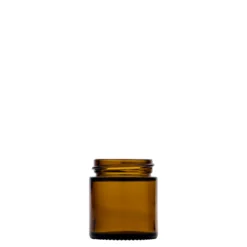 30 ml barattolo 'Brown Line', vetro, marrone, apertura: chiusura a vite