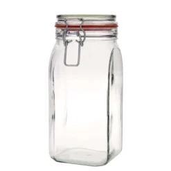 1.540 ml barattolo con chiusura a filo #, quadrato, bocca: chiusura a filo