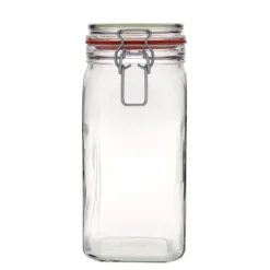 1.540 ml barattolo con chiusura a filo #, quadrato, bocca: chiusura a filo