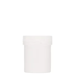 150 ml barattolo di plastica 'Securilock', PP, bianco, bocca: chiusura a vite