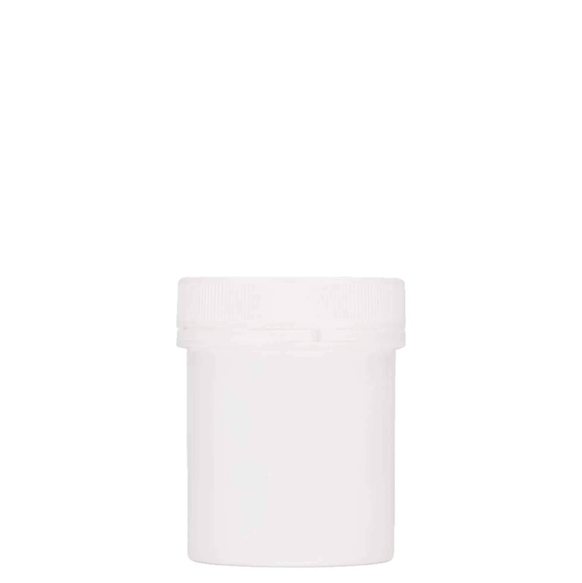 150 ml barattolo di plastica 'Securilock', PP, bianco, bocca: chiusura a vite