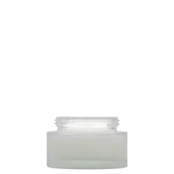 50 ml barattolo 'Edizione Platino', vetro, ghiacciato, bocca: chiusura a vite