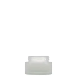 15 ml barattolo 'Edizione Platino', vetro, ghiacciato, bocca: chiusura a vite