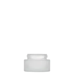 15 ml barattolo 'Edizione Platino', vetro, ghiacciato, bocca: chiusura a vite