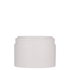250 ml barattolo in plastica 'Antonella', PP, bianco, apertura: chiusura a vite