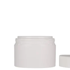 250 ml barattolo in plastica 'Antonella', PP, bianco, apertura: chiusura a vite
