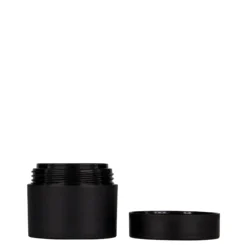 30 ml barattolo in plastica 'Antonella', PP, nero, bocca: chiusura a vite