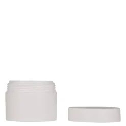 50 ml barattolo in plastica 'Antonella', PP, bianco, apertura: chiusura a vite