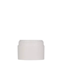50 ml barattolo in plastica 'Antonella', PP, bianco, apertura: chiusura a vite
