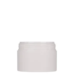 150 ml barattolo in plastica 'Antonella', PP, bianco, apertura: chiusura a vite