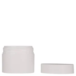 100 ml barattolo in plastica 'Antonella', PP, bianco, bocca: chiusura a vite