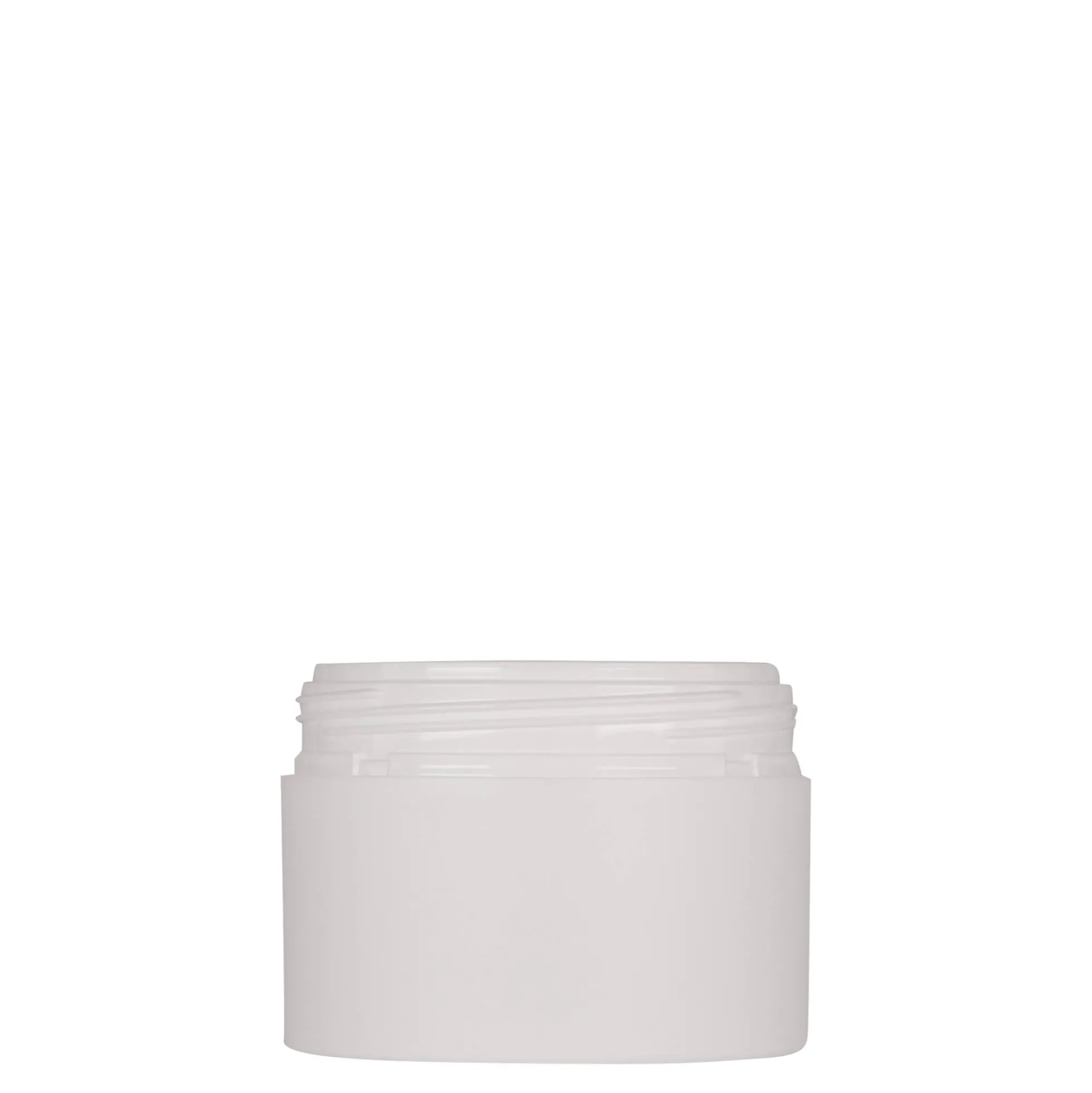 100 ml barattolo in plastica 'Antonella', PP, bianco, bocca: chiusura a vite