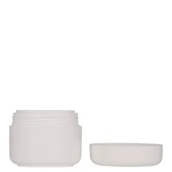 50 ml barattolo in plastica 'Bianca', PP, bianco, bocca: chiusura a vite