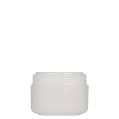 100 ml barattolo in plastica 'Bianca', PP, bianco, apertura: chiusura a vite